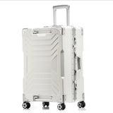 Aluminum Frame+Pc Suitcase,20"24"28"Inch High-Quality Anticollision Rolling Luggage Tsa Lock Travel