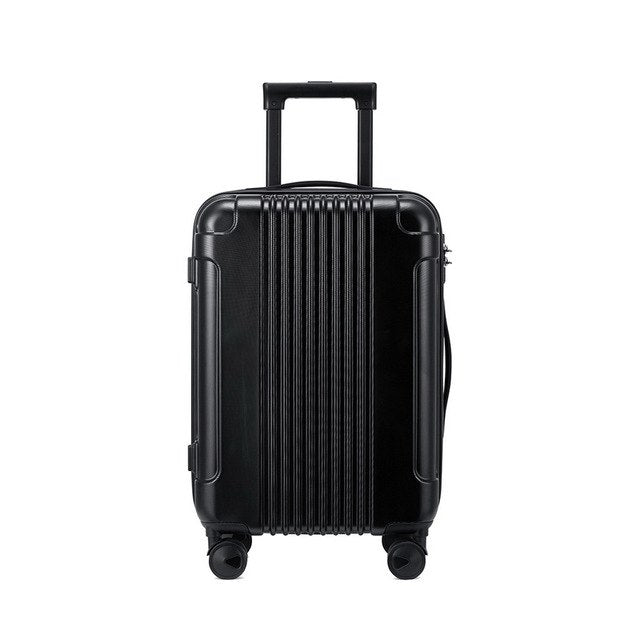Just Star Stripe 3 Classic Color 100% Pc Spinner Tas Alloy Trolley Suitcase Men Tote Travel Luggage