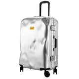 Letrend Retro Rolling Luggage Spinner Aluminium Frame Travel Bag Women Vintage Trolley 20 Inch