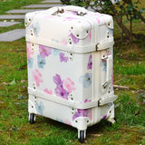 Vintage Suitcase Female Travel Trolley Luggage Bag Luggage Universal Wheels Small Fresh Korea