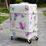 Vintage Suitcase Female Travel Trolley Luggage Bag Luggage Universal Wheels Small Fresh Korea