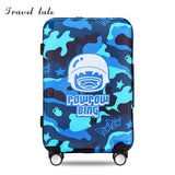 Travel Tale Cannon Artillery Camouflage Cartoon Travel 20 Pc Inches Rolling Luggage Spinner Brand