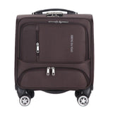 Fashion Commercial Travel Suitcase Universal Wheel Aluminium Alloy Rod Trolley Oxford Cloth
