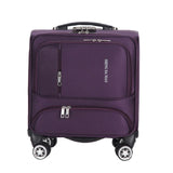 Fashion Commercial Travel Suitcase Universal Wheel Aluminium Alloy Rod Trolley Oxford Cloth