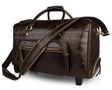 J.M.D Excellent Vintage Genuine Leather Duffle Bag Big Fashion Casual Tote Bag Classic Business