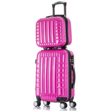 20 24 Inch Universal Wheel Rolling Carry-Ons Luggage Travel Case New Red Married Abs Pc Suitcase