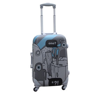 Travel Tale Personality Cartoon Graffiti 20/24/28 Inch Children Rolling Luggage Spinner Brand