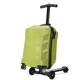 Travel Tale 100% Pc Personality Cool Scooter Suitcase Carry On Spinner Wheel Multi-Function