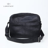 Lanspace Men'S Leather Messenger Bag Cross Body Bag New Design Shoulder Bags Leisure Handbag