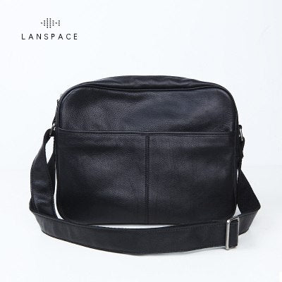 Lanspace Men'S Leather Messenger Bag Cross Body Bag New Design Shoulder Bags Leisure Handbag