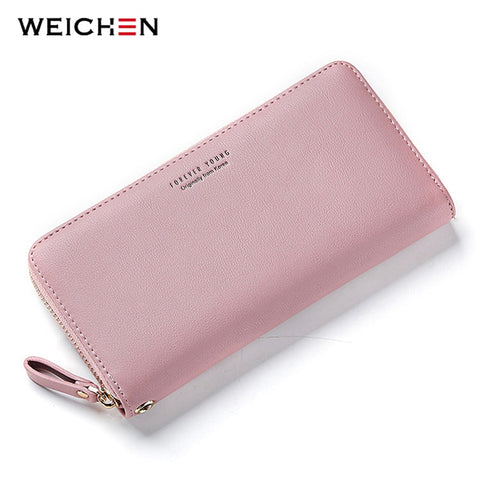 Weichen Wristband Women Long Clutch Wallet Large Capacity Wallets Female Purse Lady Purses Phone