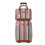 Letrend Women Oxford Rolling Luggage Set Casters Travel Bag Wheel Suitcase 20 Inch Carry On Trolley