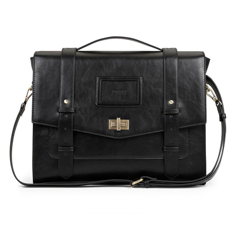Ecosusi New Design Women Messenger Bags Vintage Pu Leather Handbag Crossbody Satchel Briefcase