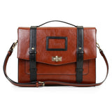 Ecosusi New Design Women Messenger Bags Vintage Pu Leather Handbag Crossbody Satchel Briefcase
