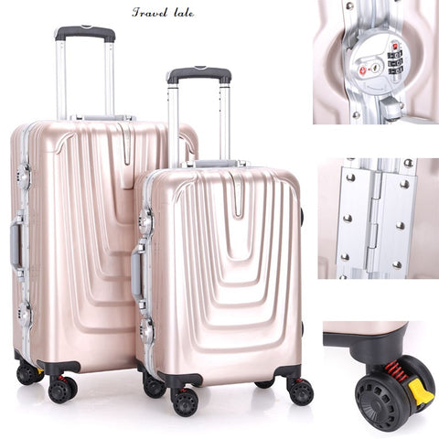 Travel Tale Simple Fashion Travel 20/24 Inches Pc Rolling Luggage Spinner Brand Travel Suitcase