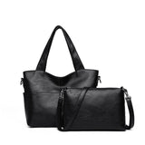 Women Handbag Leather Women Shoulder Bags 2 Sets Famous Brand Designer Women Messenger Bags
