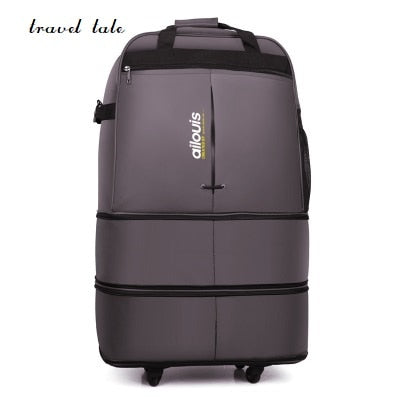 Travel Tale 32/36 Inch Spinner Waterproof Portable Travel Suitcase Nylon Cloth Fabrics, Air Carrier