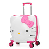 Kids Rolling Luggage Bag,Children'S Hello Kitty Suitcase With Wheel,Child Trolley With Lock,Boy
