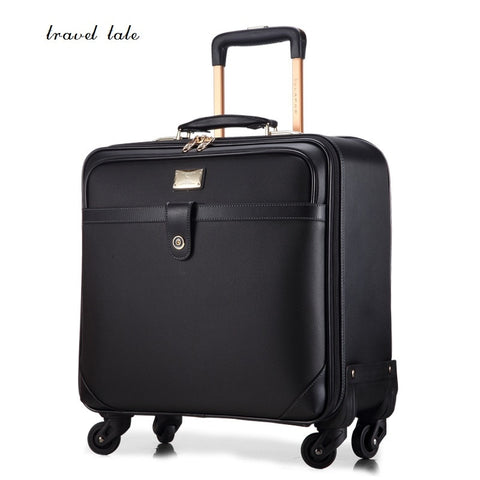 Travel Tale Business Affairs 100% Pvc Suitcase Carry On Spinner Wheel Travel Luggage