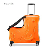 Children'S Travel  Lovely, Cartoon Trojan Pc 19 Inch Size Rolling Luggage Spinner Brand Travel