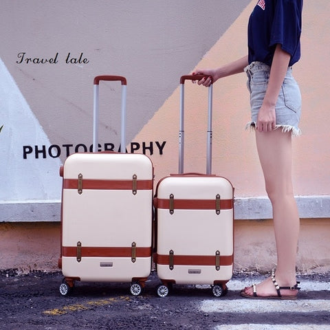 Travel Tale Classical Fashion  20/24/28 Inch Rolling Luggage Spinner Brand Travel Suitcase  Unisex