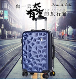 Travel Tale Fashion 3D Diamond Stone 20/24 Inch Size Pc Rolling Luggage Leisure Business Spinner