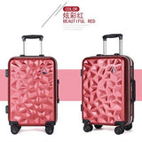 Travel Tale Fashion 3D Diamond Stone 20/24 Inch Size Pc Rolling Luggage Leisure Business Spinner