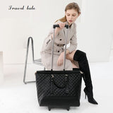 Travel Tale High Quality Fashion 16 Inch Waterproof Pu Rolling Luggage Spinner Brand Travel