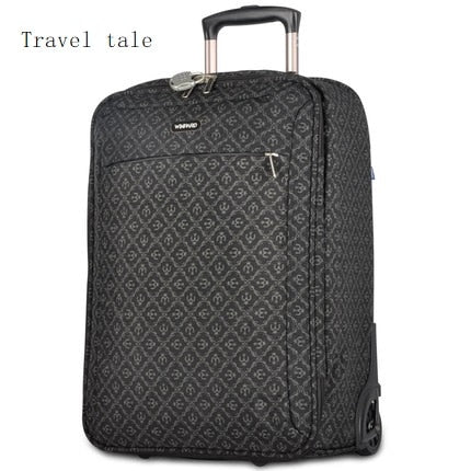 Travel Tale Fashion 18/20/22 Size 100% Nylon Rolling Luggage Spinner Brand Travel Suitcase