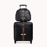 Travel Tale Fashion 16/20/24 Size 100%Pu Rolling Luggage Spinner Brand Travel Suitcase