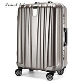Travel Tale 20/24 Inches Pc Rolling Luggage Fashion Customs Lock Spinner Brand Business Travel