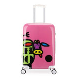 Travel Tale Personality Cartoon Pattern 20/24 Inch Rolling Luggage Spinner Brand Travel Suitcase