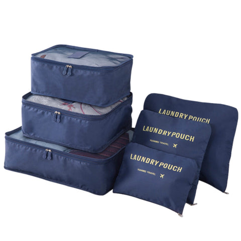 6Pcs/Set Shoe Bag Travel Organizer Packing Organizer Nylon Storage Bags Toiletry Clothes Sorting