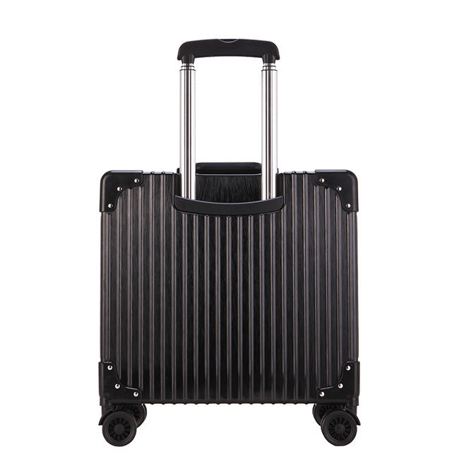 New Fashion Rolling Luggage Bags Aluminum Frame Pc Shell Tsa Lock Travel Trolley Case Suitcase With