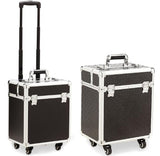 Aluminum Frame 4 Wheels Trolley Bag Makeup Box Beauty Case Travel Professional Makeup Suitcase