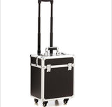 Aluminum Frame 4 Wheels Trolley Bag Makeup Box Beauty Case Travel Professional Makeup Suitcase