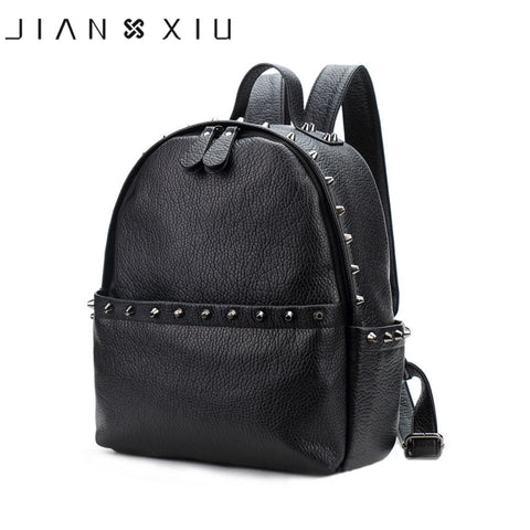 Jianxiu Brand Women Backpack Pu Leather School Bags Mochilas Mochila Feminina Bolsas Mujer