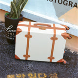 Letrend Abs Vintage Suitcase Wheels Rolling Luggage Set Spinner Women Retro Trolley Cabin Travel