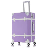 Letrend Abs Vintage Suitcase Wheels Rolling Luggage Set Spinner Women Retro Trolley Cabin Travel