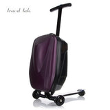Travel Tale 100% Pc 21" Leisure Personality Cool Scooter Suitcase Carry On Spinner Wheel