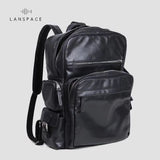Lanspace Men'S Cow Leather Backpack Fashion Genuine Leather Backpack Brand Backpack Male