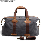 Men'S Travel Bags Casual Canvas Carry On Luggage Bags Male Duffel Bags Travel Tote Large Weekend