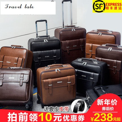 Travel Tale High Quality Fashion Business20/22/24Size 100%Pvc Rolling Luggage Spinner Brand