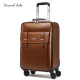 Travel Tale High Quality Fashion Business20/22/24Size 100%Pvc Rolling Luggage Spinner Brand
