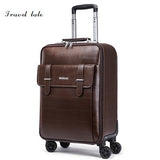 Travel Tale High Quality Fashion Business20/22/24Size 100%Pvc Rolling Luggage Spinner Brand