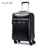 Travel Tale High Quality Fashion Business20/22/24Size 100%Pvc Rolling Luggage Spinner Brand
