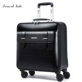 Travel Tale High Quality Fashion Business16/18/20Size 100%Pvc Rolling Luggage Spinner Brand