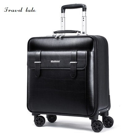Travel Tale High Quality Fashion Business16/18/20Size 100%Pvc Rolling Luggage Spinner Brand