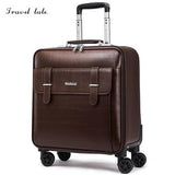 Travel Tale High Quality Fashion Business16/18/20Size 100%Pvc Rolling Luggage Spinner Brand