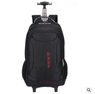 Travel Luggage Trolley Backpacks On Wheels Men Business Travel Trolley Bags Oxford Rolling